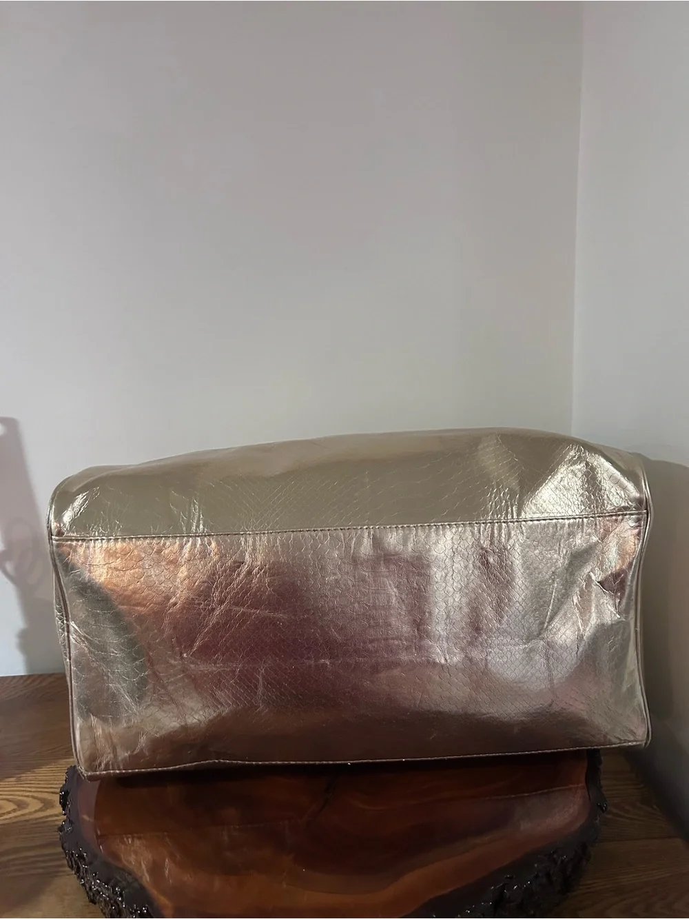 Michael Kors Metallic Gold Travel Satchel